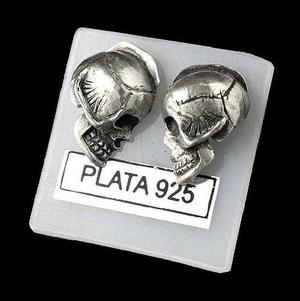 Aros De Calavera - Plata 925