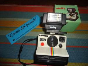 Camara Antigua Polaroid 1000 Con Flash