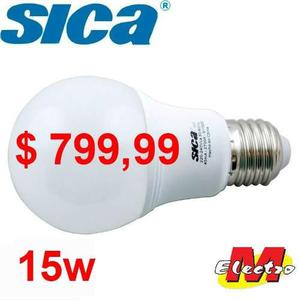 Lampara Led 15w A60 E27 Fria X 10 U Sica Electro Medina