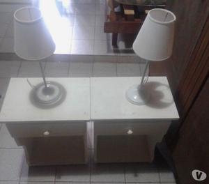 MESITAS DE LUZ + 2 VELADORES + REPISA $600