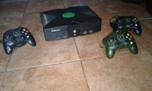 Xbox Con 3 Joysticks Y 33 Juegos + 25 Juegos De Regalo
