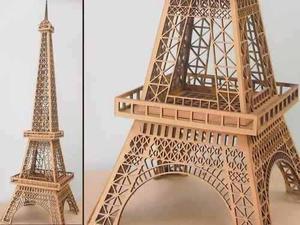 Torre Eiffel 40 Cm De Altura Fibrofacil Mdf Somos Fabrica !!