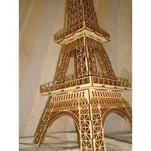 Torre Eiffel 64 Cm De Altura Fibrofacil Mdf Somos Fabrica !!