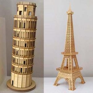Torre Eiffel De 64 Cm De Altura Corte Laser, Mdf Fibrofacil