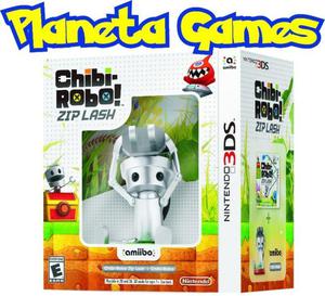 Chibi Robo Zip Lash Nintendo 3ds Con Amiibo Caja Cerrada