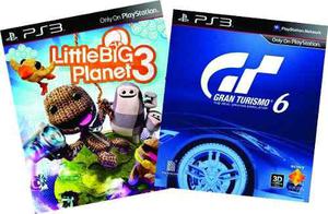 Juego Playstation 3 Little Big Planet + Gt6 Combo X2