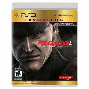 Metal Gear Solid 4 Ps3 Original Nuevo Fisico