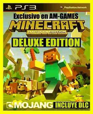 Minecraft Deluxe + Dlc Premium || Ps3 || Tenelo Hoy! 24hs