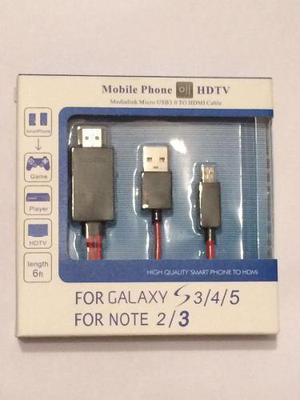 Cable Adaptador Mhl Hd Tv Hdmi P/samsung Galaxy S4 S3 Note 2