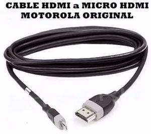 Cables Adaptadoreshdmi A Micro Hdmi 1.5mts Original Motorola