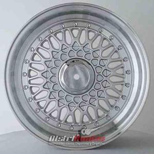 Llanta Bbs Gris Aro Diamantado R15 4x100-108 Distrillantas