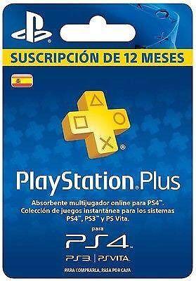 Suscripcion PS Plus 12 Meses