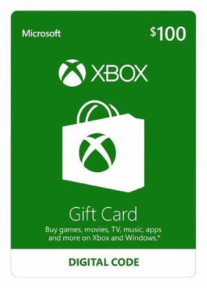 Xbox Gift Card 100usd Xbox One Xbox 360 Entrega Inmediata!