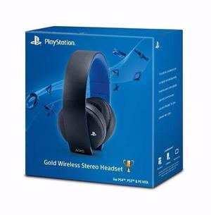Auriculares Headset Gold Wireless Sony Ps4 Mac Pc Env Gratis