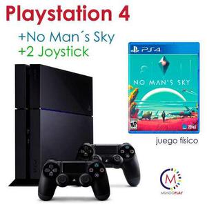 Consola Playstation 4 500gb Ps4 +2joystick+no Mans Sky Fisic