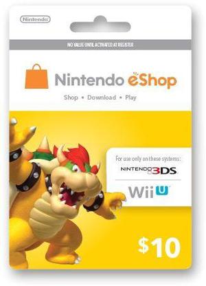 Nintendo Eshop Wii U 3ds - Tarjeta Gift Card $ 10