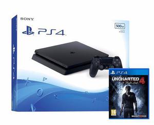 Playstation 4 Slim Ps4 500gb 1 Joy Uncharted 4 Devotostore