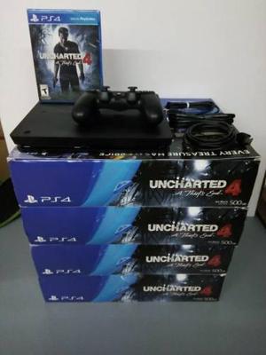 Playstation Ps4 Uncharted 4, Version Slim 500gb!!
