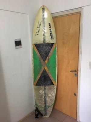 Tabla de surf funboard 7'2'' Talibán-Mohs con funda Harcord