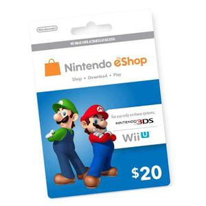 Tarjeta Nintendo Eshop U$20 Usa | Entrega Inmediata - G24
