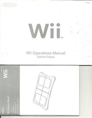Wii - Manual Operativo Y Manual De Wii Balance Board