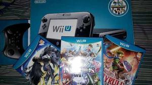 Wii U Completa Impecable Mas 3 Juegos Y 1 Joystick Original