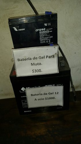 Baterías Nuevas De Gel,para Auto E Moto.