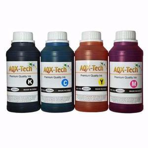 Combo Tinta Aqx-tech 250ml X 4u Sistema Continuo Y Cartuchos