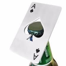 Destapador Abridor Metal Poker As Corazones X 10 Unidades