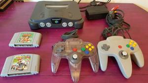 Nintendo 64 + 2 Joysticks + 2 Juegos