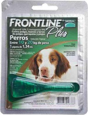 Pipeta Frontline Plus Perro 10 A 20 Kg (verde)