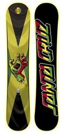 Snowboard Santa Cruz Screaming Hand Rasta Santa Cruzsnow Stw