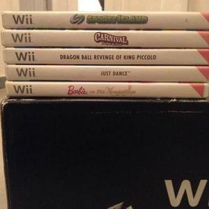 Wii Nintendo Edición Especial + 8 Juegos, 2 Nun, 4 Coman Y