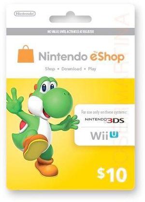 Código Nintendo Eshop Usa 10 Para Comprar Juegos 3ds Y Wiiu