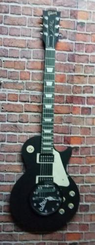 Guitarra Gibson Custom Negra (reloj De Pared).