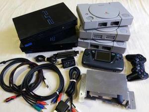 Lote Ps1 Ps2 360 Game Gear Nes Transfo Carcasas Cables Hdmi