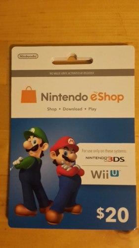 Nintendo Eshop Region Usa, Wii Y 3ds - U$20
