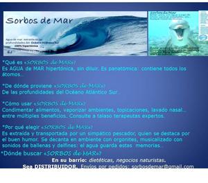 "SORBOS de MAR" Agua de Mar Hipertónica