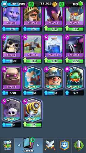 Clash Royale Lvl 10 6 Legendarias