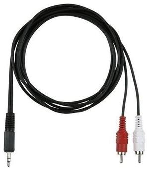 Cable Auxiliar Estereo 2 Rca A Miniplug 3.5 Macho 1.5 Metros