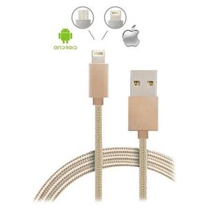 Cable Micro Usb + Cable Iphone Cordon - Magic Cable 2en1