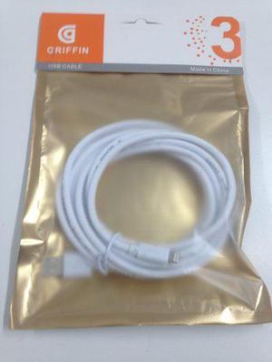 Cable Usb Lightning 3 Mts Griffin Iphone 5 5s 6 Ipad