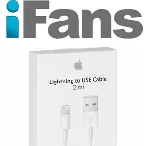 Cable Usb Lightning Original 2metros Largo Iphone Ipad Ifans