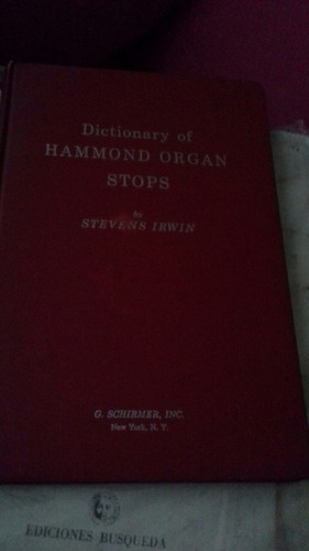 Dictionary Of Hammond Organ Stops