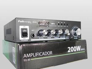 Amplificador Reproductor Usb Rca Sd Mic Radio Eq-30 220v 12v