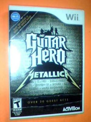 Guitar Hero Matallica (12) Wii - Nuevo