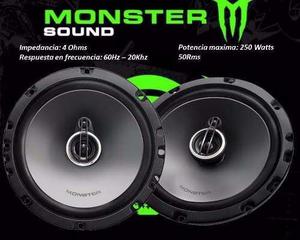 Juego De Parlantes Monster Panter 5 1/4 250w 3 Vias Martinez