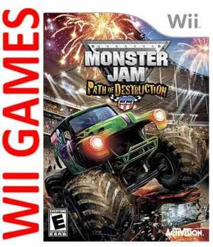 Juego Monster Jam Path Of Destruction Original Nintendo Wii