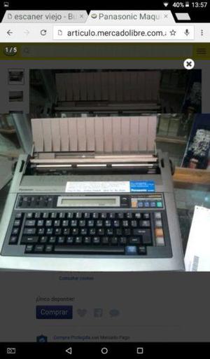 Máquina de escribir panasonic