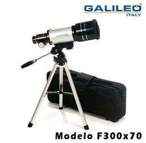 Telescopio Refractor Galileo F300x70 Con Bolso De Transporte